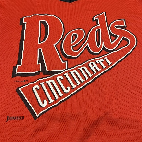 VTG 1993 Cincinnati Reds MLB Ringer Baseball T shirt Size XL Made in USA RARE - Picture 3 of 10